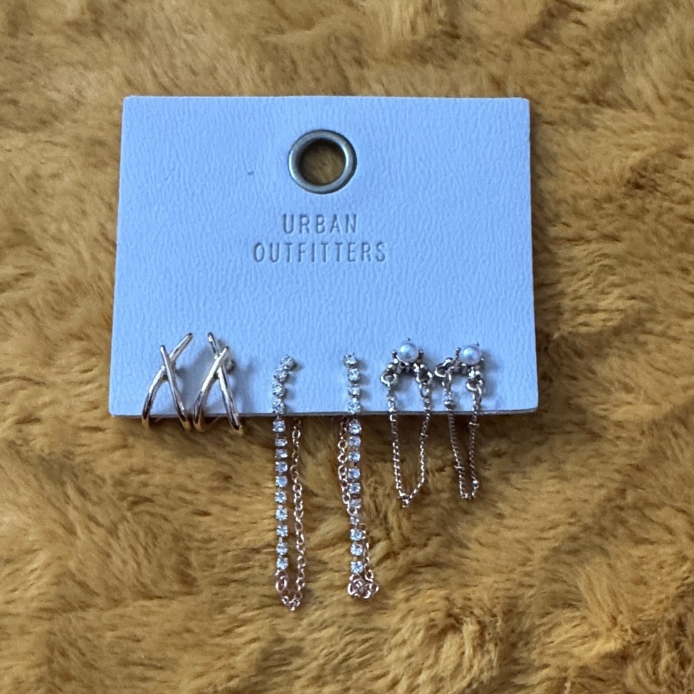 Urban Outfitters Gold drop Chain Earrings